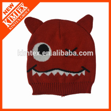 Hot sale cute custom cat ear knitted beanie